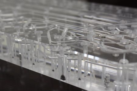 Diffusion Bonded Acrylic Manifold