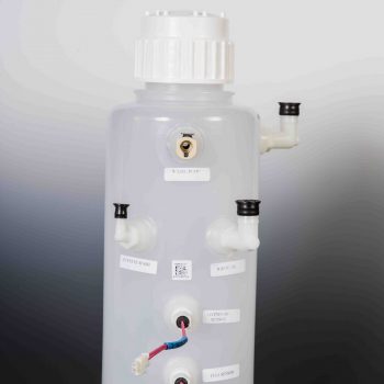 Custom Level Sensing Reagent Bottle Assembly with Attachments and Inputs