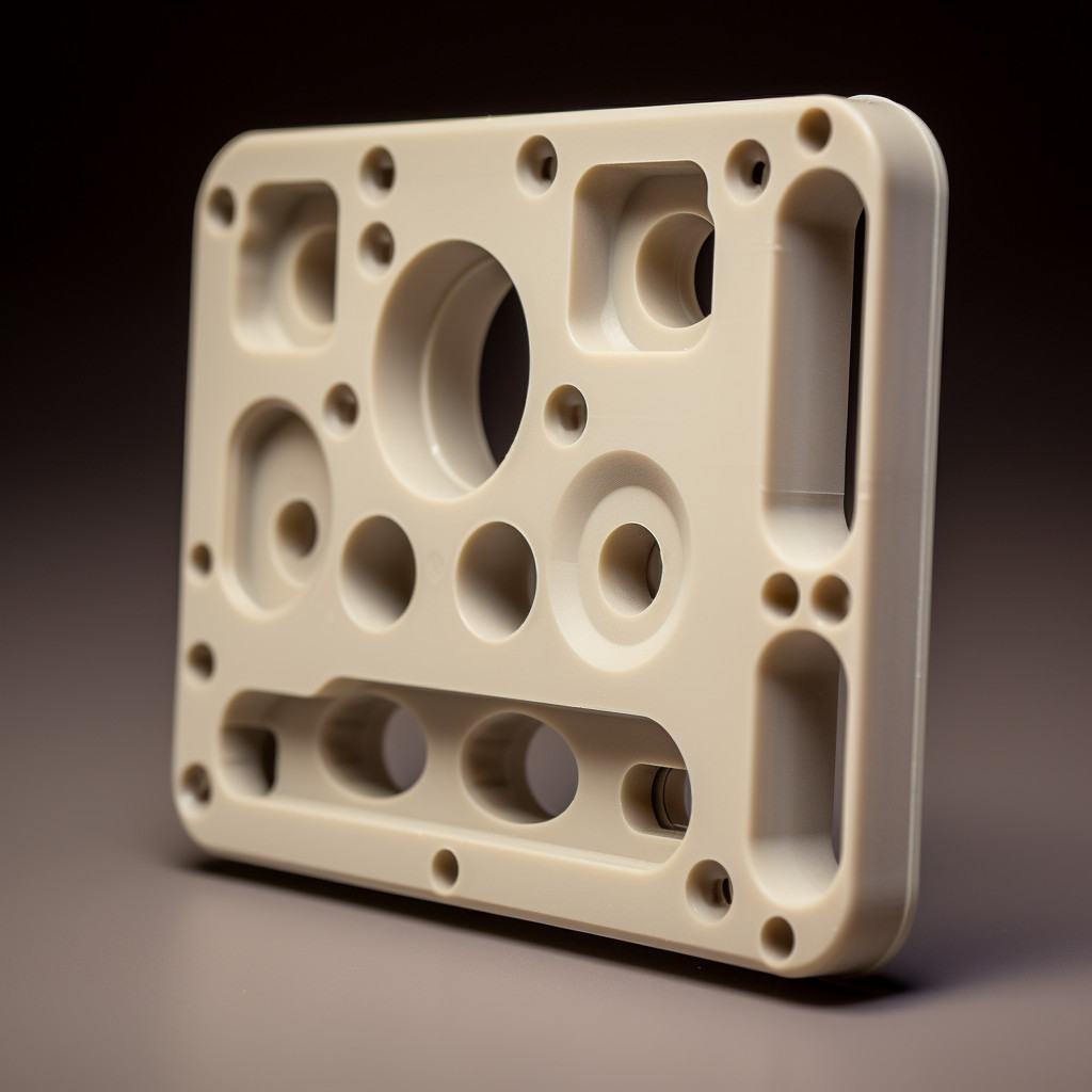 Single CNC machined PEEK component